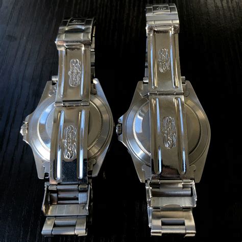 rolex clasp real vs fake